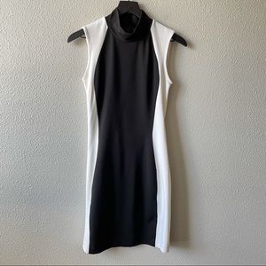 Kendall & Kylie Black and White Sleeveless Dress
